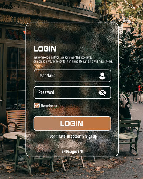 Login Panel Post design