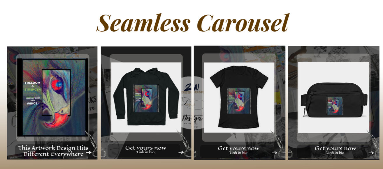 SEAMLESS CAROUSELS, Instagram Carousel Designs